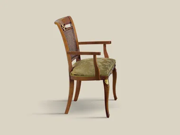 5482 - Fabric and wood chair with Vienna straw backrest by Tarocco Vaccari Group - view 2